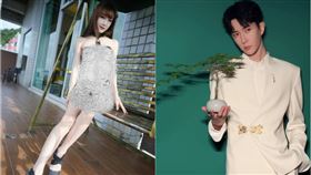 胡文英（左）心疼于朦朧（右）。（組合圖／翻攝自IG、微博）