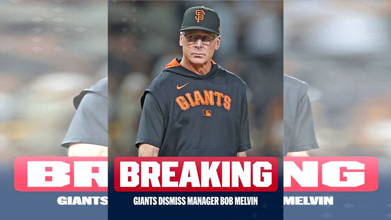 巨人宣布開除總教練梅爾文（Bob Melvin）。（圖／翻攝自MLB X）