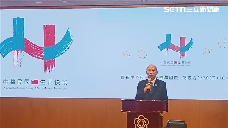 主持國慶大會記者會　韓國瑜為花蓮祈禱