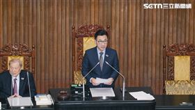 江啟臣宣布，審計長陳瑞敏人事同意權案通過。（圖／記者楊士誼攝影）