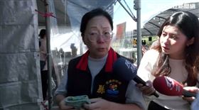 徐臻蔚多次被追問有聽到民眾不滿嗎，才說大家都悲痛。（圖／翻攝畫面）