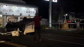 台南市消防局,台南,轎車,監視器,新營（圖／翻攝社會事新聞影音）