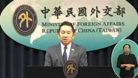 外交部亞西及非洲司副司長陳詠博說明和南非談判進度。（圖／翻攝自外交部YT） 