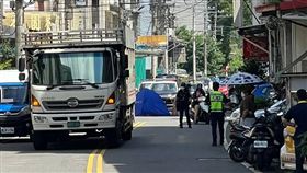 竹東,小貨車,視線死角,死亡（圖／翻攝自記者爆料網）