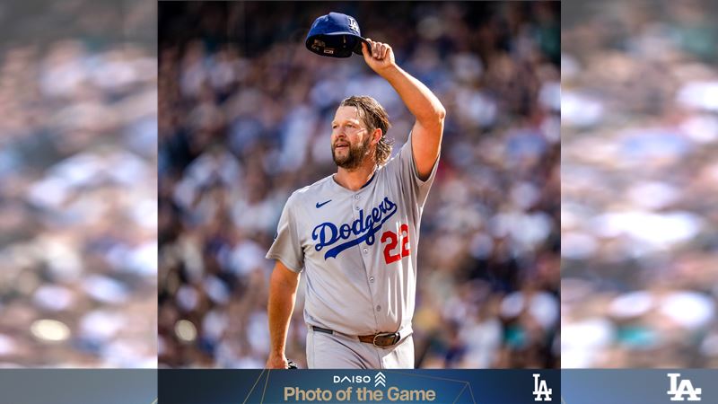 道奇外卡戰不帶柯蕭（Clayton Kershaw）。（圖／翻攝自道奇 X）