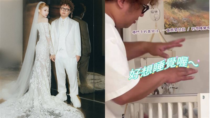 納豆釋出哄睡嬰兒的畫面。（圖／翻攝自納豆IG）
