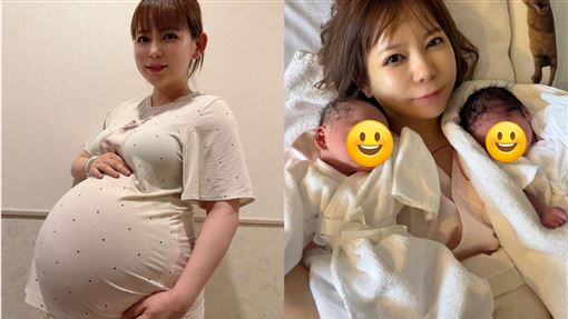 動漫女神平安產下雙胞胎　嫩嬰超萌長相曝