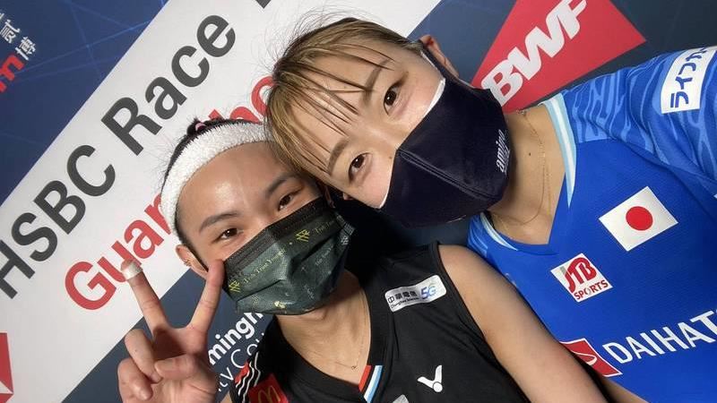 戴資穎與奧原希望場下私交甚篤。（圖／資料照，翻攝自奧原希望X）