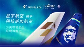 星宇航空攜手阿拉斯加航空增美國內陸12航點。（圖／星宇航空提供）