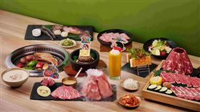 原燒日式燒肉×蠟筆小新聯名菜色。（圖／品牌業者提供）