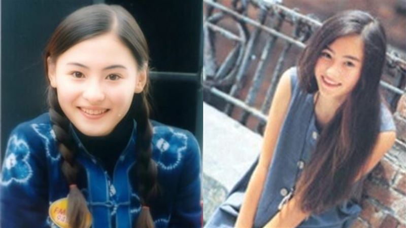 張柏芝年輕時的清純顏值驚呆網友。（圖／翻攝自微博）