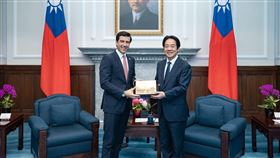 總統賴清德30日接見美國農業部貿易及對外農業事務次長林德柏格一行。（圖／總統府提供） 