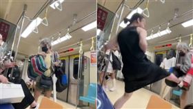 婦人搭捷運要求坐在優先席的乘客讓位，雙方爆發肢體衝突。（圖／翻攝自hueiiiii1120 Threads）