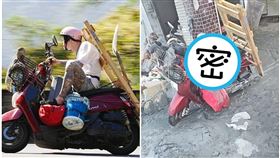 帥氣的刺青男被攝影師捕捉到救災前的帥氣身影。（翻攝自呂建興公開臉書）