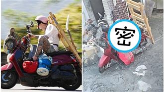 北宜追焦刺青男騎菜籃車 1張泥土照暖哭網