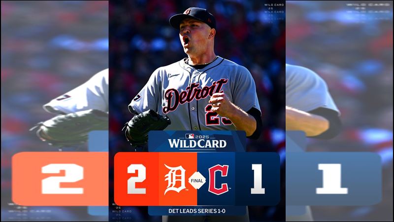 守護者1：2不敵老虎遭聽牌。（圖／翻攝自MLB X）