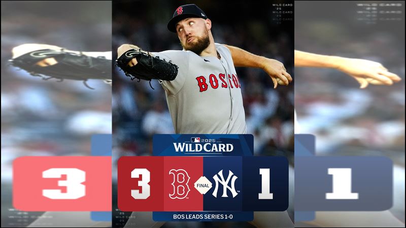 洋基外卡G1以1：3不敵紅襪。（圖／翻攝自MLB X）