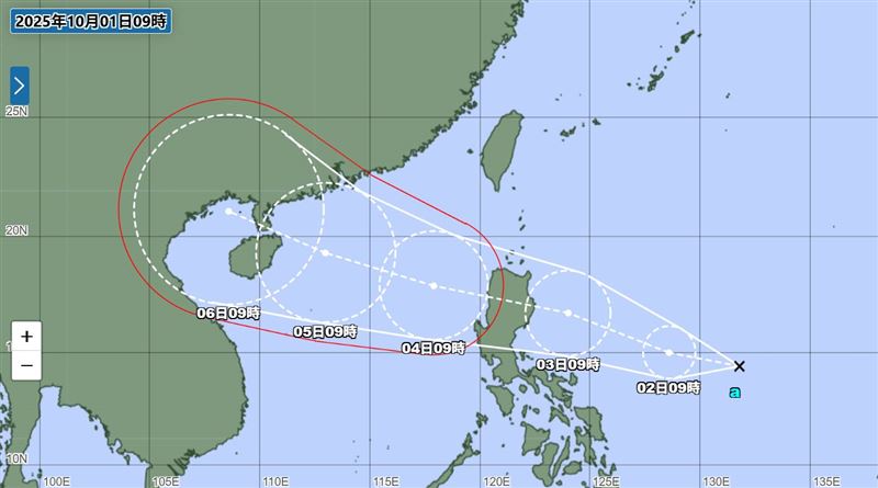 氣象粉專「觀氣象看天氣」今（1）天上午貼圖發文提醒，第21號颱風麥德姆即將形成！（圖／翻攝自觀氣象看天氣）