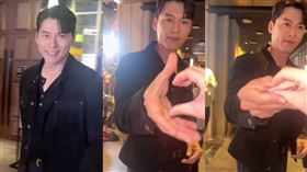 玄彬伸手把粉絲的「半顆心」捏扁，變成了一場握手。（圖／翻攝自IG @eyesmag）