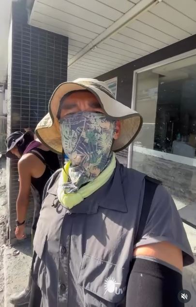 楊一展趁工作空檔前往花蓮救災。（圖／翻攝自楊一展IG）