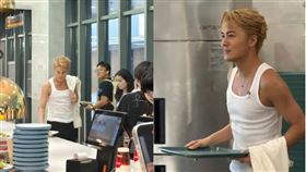吳克群現蹤學生食堂。（圖／翻攝自微博）