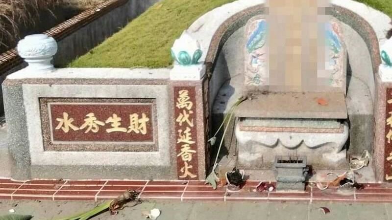 彰化公墓花盆香爐遭砸毀！里長：會現世報