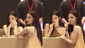 aespa寧寧於簽售會上遇到神仙級顏值粉絲。（圖／翻攝自IG @seol.lot）