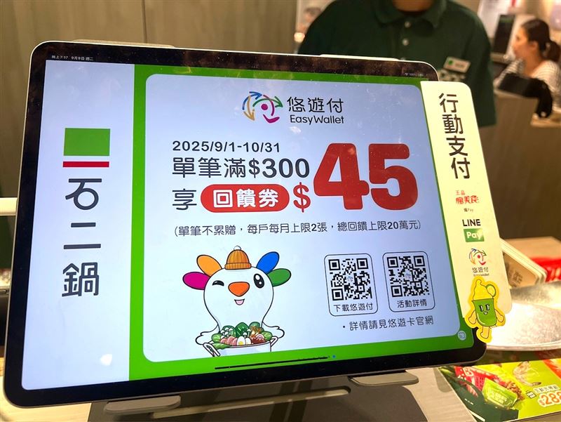 悠遊卡公司推出「悠遊付美食饗宴天天回饋最高享18%」優惠活動。（圖／品牌業者提供）