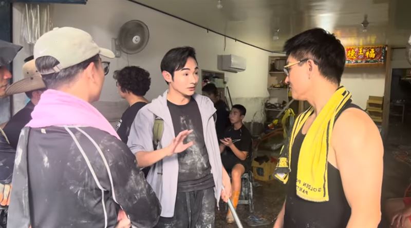 八炯澄清「別說我沒救災」。（圖／翻攝自童仲彥YT）