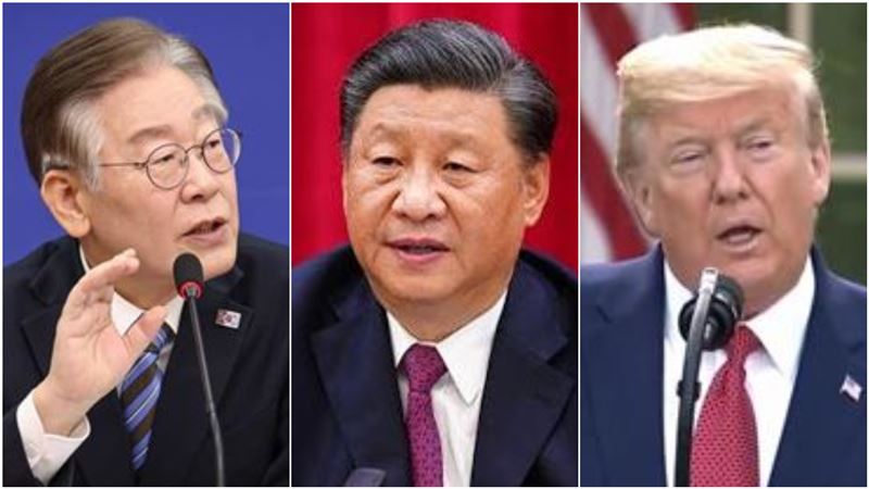 習近平將與川普、李在明進行雙邊元首會談。（圖／新華網、X@realDonaldTrump、이재명粉專）