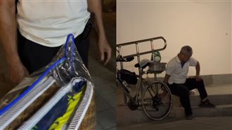 彰化8旬翁騎腳踏車衝花蓮　1暖舉感動萬人