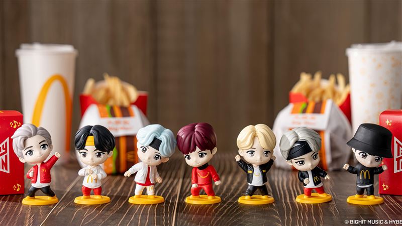 阿米要收藏!麥當勞開賣「BTS公仔盲盒」