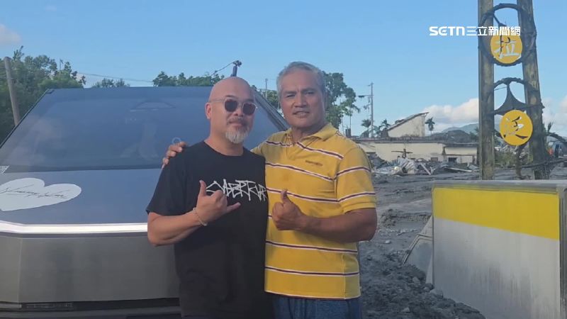 特斯拉皮卡車主幫忙救災，鄰居相當感謝