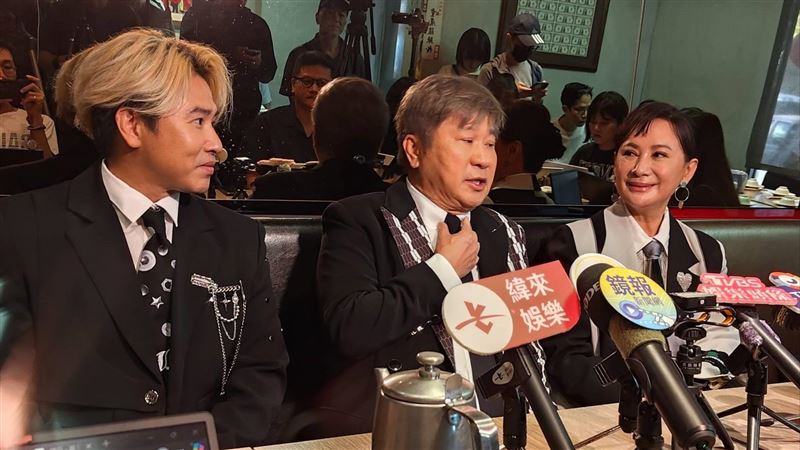 歐弟（左起）、胡瓜、陳亞蘭出席新節目記者會（圖／記者鍾智凱攝影）