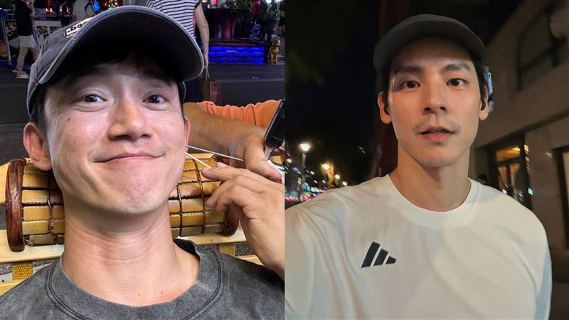 林柏宏（右）與吳慷仁（左）遭爆因電影男一頭銜鬧不合。（圖／翻攝自林柏宏、吳慷仁臉書）