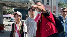 陳瑩今天再次前進花蓮勘災，她表示，希望能透過修正丹娜絲風災重建條例的方式，加快重建腳步。（圖／翻攝自陳瑩臉書）