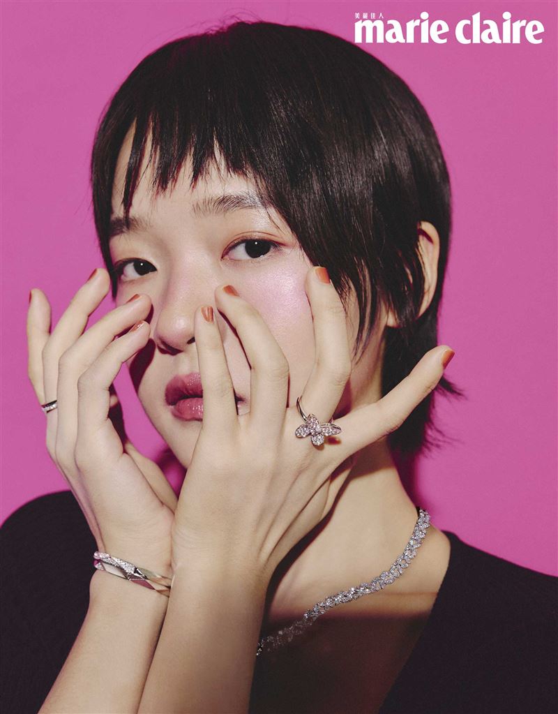 林廷憶認為角色與她的人生經驗產生某種連結。（圖／Marie Claire Taiwan美麗佳人提供）