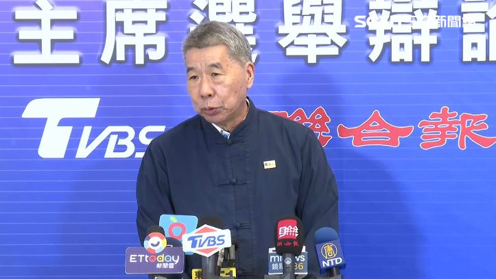 國民黨主席候選人、孫文學校總校長張亞中認為不該暫停辯論會。（圖／翻攝畫面）