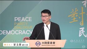 陸委會副主委兼發言人梁文傑。(圖/翻攝畫面)