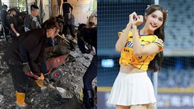 莎莎近日也前往花蓮災區投入災後救援行列（圖／翻攝自IG @alisa05_05）