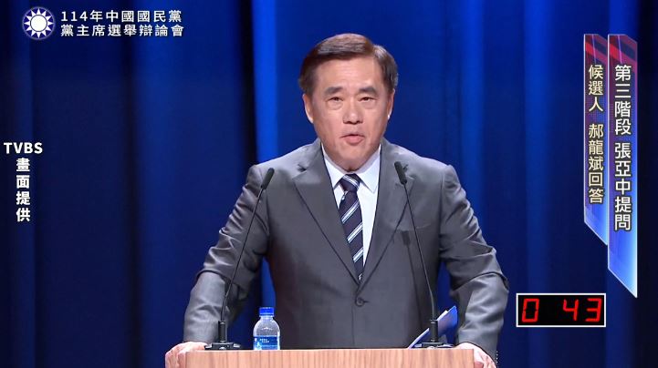 郝龍斌回應提問。（圖／TVBS提供）