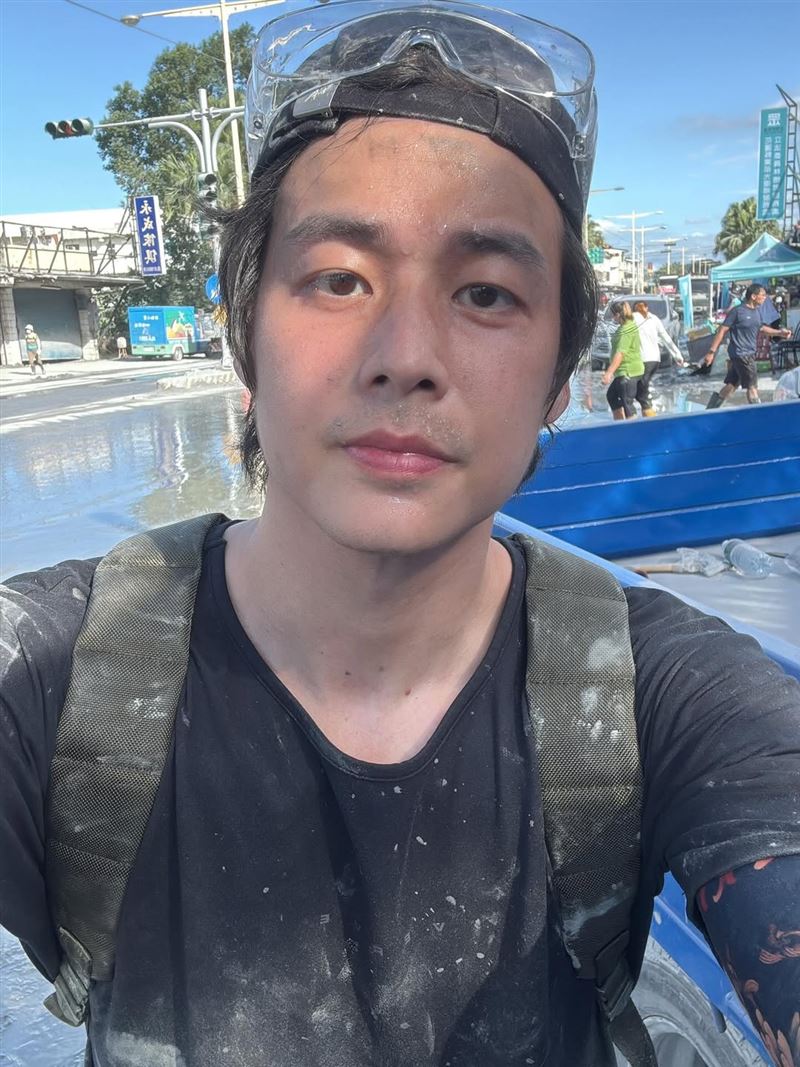 林敬倫親赴花蓮光復救災。（圖／翻攝自林敬倫IG）