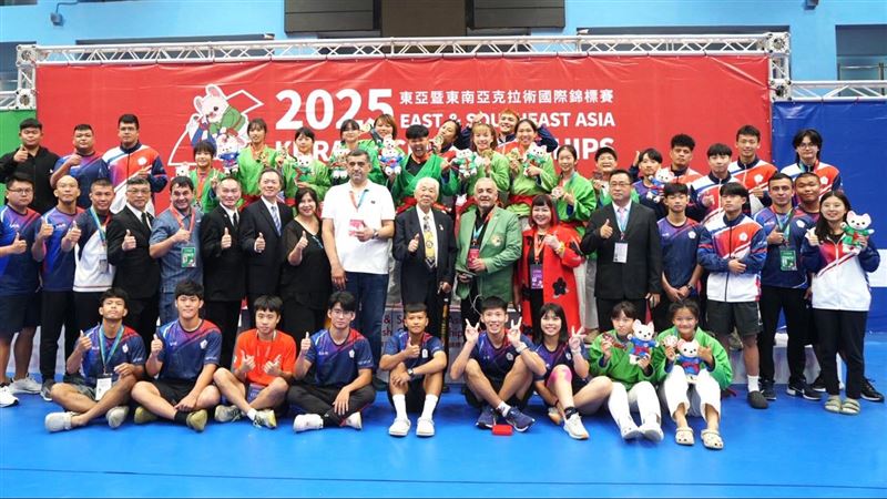 台灣代表隊在東亞暨東南亞克拉術國際錦標賽，計獲得11金4銀14銅為此次賽會的最大贏家。（圖／克拉術協會提供）