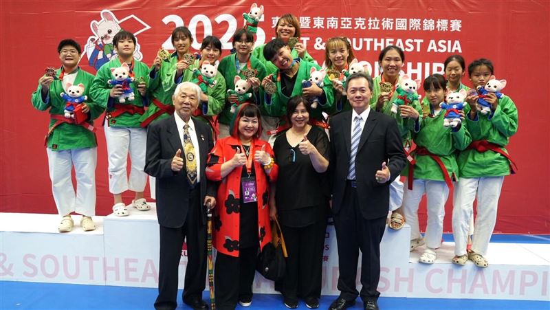 台灣代表隊在女子組8個量級就勇奪7金，「堅強女力」令人刮目相看。（圖／克拉術協會提供）