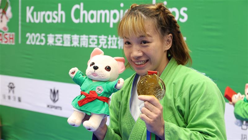 去年曾獲得國際克拉術總會（IKA）年度最佳女選手殊榮的李宛庭，順利在63公斤級摘金。（圖／克拉術協會提供）