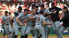 老虎外卡G3淘汰守護者。（圖／美聯社／達志影像）