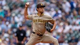 外卡G3達比修有僅投1局退場。（圖／翻攝自X @JustBB_Media）