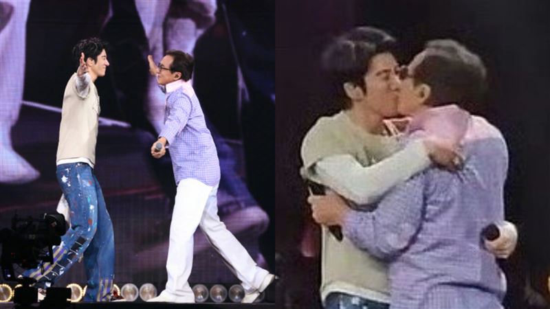 才摸容祖兒爆爭議!成龍「擁吻大咖男星」