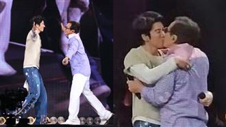 才摸容祖兒爆爭議！成龍「擁吻大咖男星」