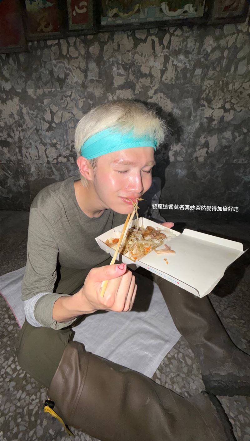 鍾明軒在限時動態分享感動便當變得加倍好吃（圖／翻攝自IG @big_star_ken）